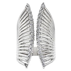 Bella Luce ® .48ctw Rhodium Over Sterling Ring